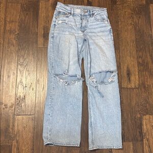 Distressed Light Blue Women's Jeans